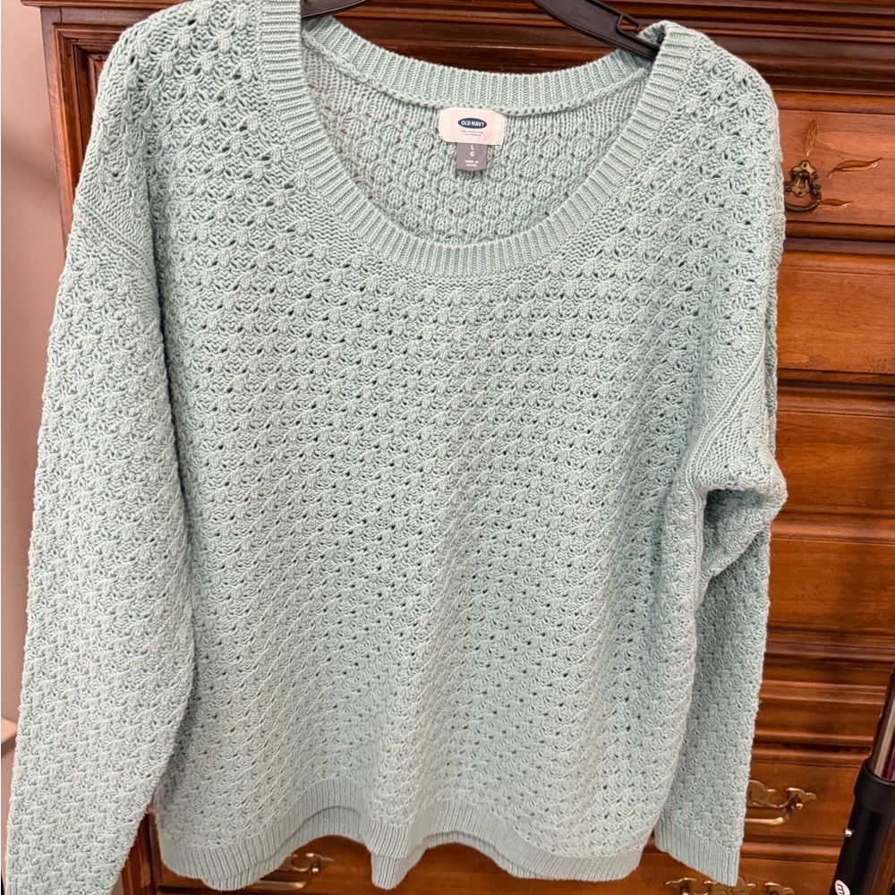 Old Navy Textured Mint Sweater